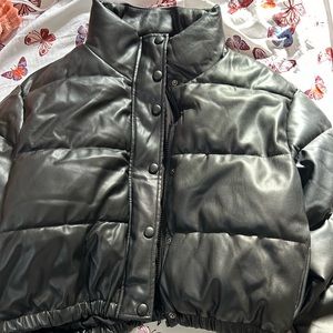 Leather Zara Puffer